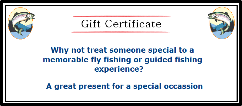 Fly fishing gift certificate - jw fly fishing